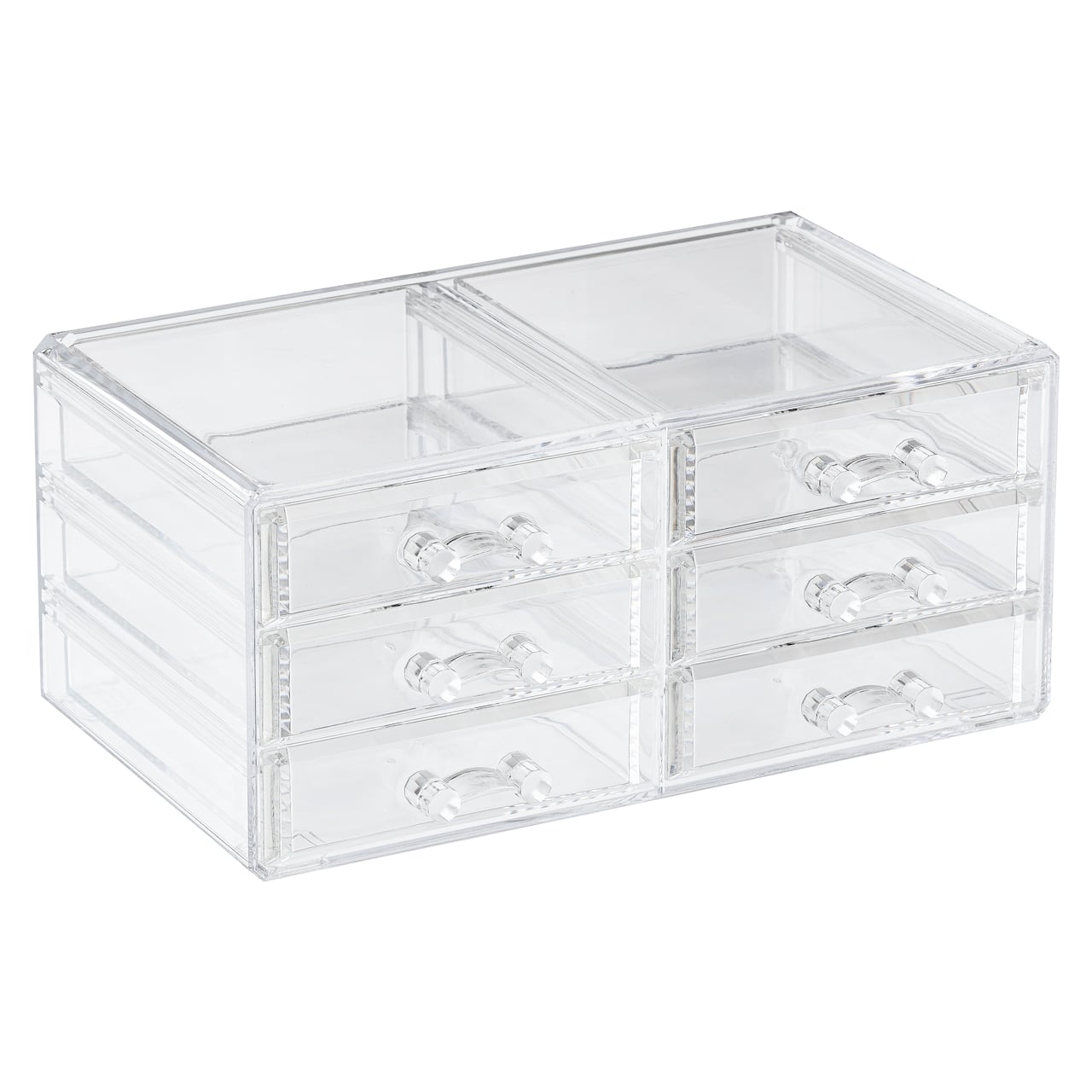 Cecilia Tech 9 Clear Stackable 6-Drawer Jewelry Box
